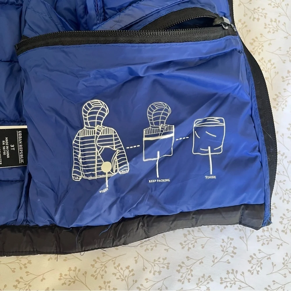 Urban Republic Zipper Black Blue Jacket Coat Black Blue Mickey Mouse Tee Both 3T